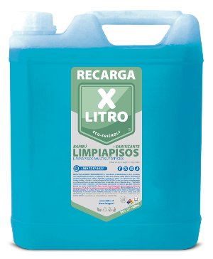 LIMPIAPISOS CONCENTRADO + SANITIZANTE Aroma Bambú - XLITRO Recarga 5Lts.