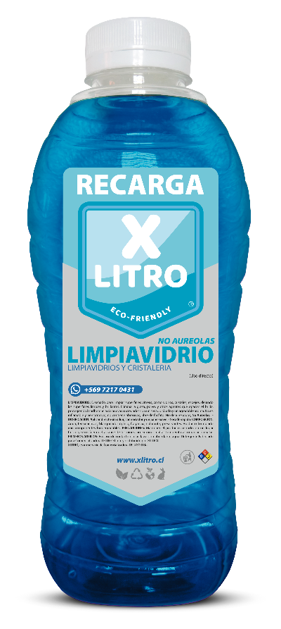 LIMPIAVIDRIOS - XLITRO Recarga 1Lt.